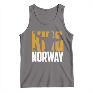 King Of Norway Football Tank Top Proud Norwegian Supporter Fan TS12 Deep Heather Print Your Wear