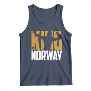 King Of Norway Football Tank Top Proud Norwegian Supporter Fan TS12 Navy Print Your Wear