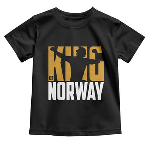 King Of Norway Football Toddler T Shirt Proud Norwegian Supporter Fan TS12 Black Print Your Wear