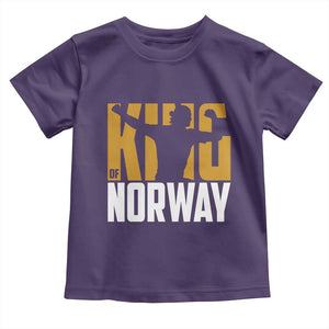 King Of Norway Football Toddler T Shirt Proud Norwegian Supporter Fan TS12 Purple Print Your Wear