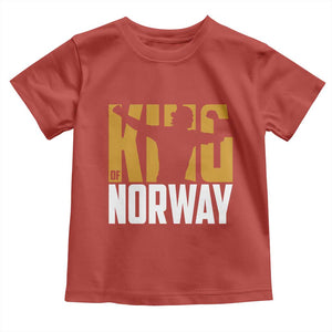 King Of Norway Football Toddler T Shirt Proud Norwegian Supporter Fan TS12 Red Print Your Wear