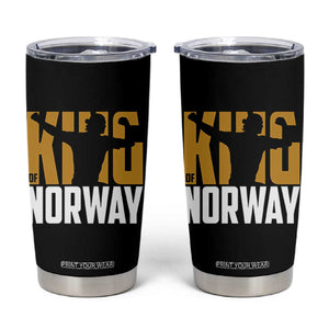 King Of Norway Football Tumbler Cup Proud Norwegian Supporter Fan TS12 Black Print Your Wear