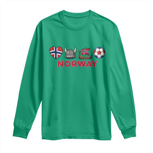 Norwegian Pride Long Sleeve Shirt Norway Soccer Football Supporter Gift TS12 Irish Green Print Your Wear