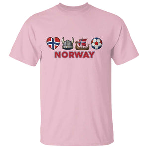 Norwegian Pride T Shirt Norway Soccer Football Supporter Gift TS12 Light Pink Print Your Wear