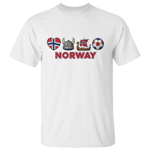 Norwegian Pride T Shirt Norway Soccer Football Supporter Gift TS12 White Print Your Wear