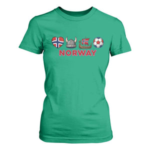 Norwegian Pride T Shirt For Women Norway Soccer Football Supporter Gift TS12 Irish Green Print Your Wear