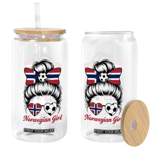 Norwegian Soccer Girl Glass Can Messy Bun Sunglasses Football Fan TS12 Print Your Wear