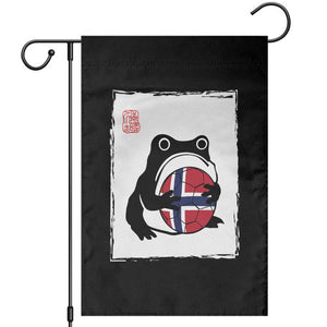 Grumpy Frog Norway Soccer Fan Garden Flag Japanese Style Match Day TS12 Black Print Your Wear