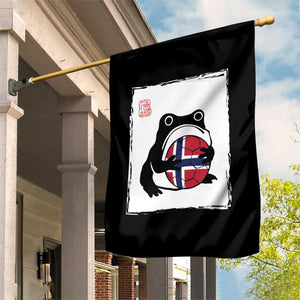 Grumpy Frog Norway Soccer Fan Garden Flag Japanese Style Match Day TS12 Print Your Wear
