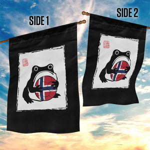 Grumpy Frog Norway Soccer Fan Garden Flag Japanese Style Match Day TS12 Print Your Wear