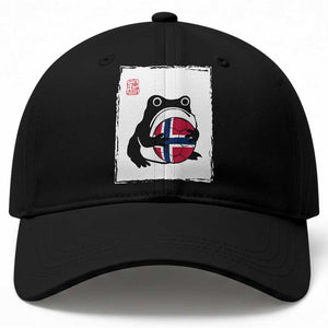 Grumpy Frog Norway Soccer Fan Baseball Cap Japanese Style Match Day TS12 Print Your Wear