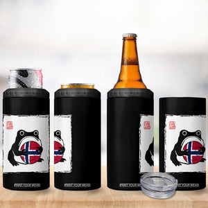 Grumpy Frog Norway Soccer Fan 4 in 1 Can Cooler Tumbler Japanese Style Match Day TS12 Print Your Wear