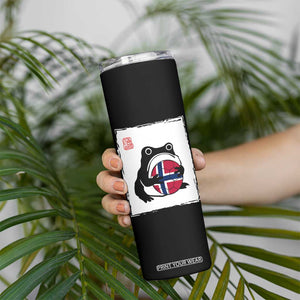 Grumpy Frog Norway Soccer Fan Skinny Tumbler Japanese Style Match Day TS12 Print Your Wear