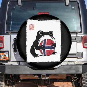 Grumpy Frog Norway Soccer Fan Spare Tire Cover Japanese Style Match Day TS12 No hole Black Print Your Wear