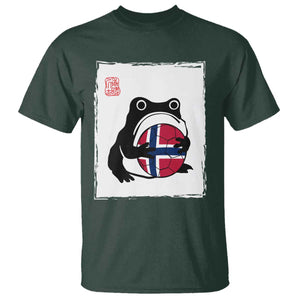 Grumpy Frog Norway Soccer Fan T Shirt Japanese Style Match Day TS12 Dark Forest Green Print Your Wear