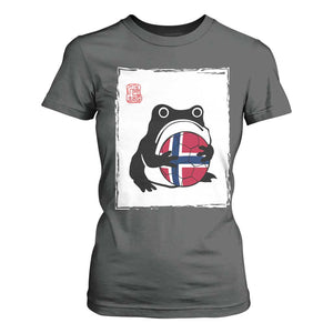 Grumpy Frog Norway Soccer Fan T Shirt For Women Japanese Style Match Day TS12 Dark Heather Print Your Wear