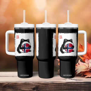 Grumpy Frog Norway Soccer Fan Tumbler With Handle Japanese Style Match Day TS12 Print Your Wear