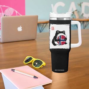 Grumpy Frog Norway Soccer Fan Tumbler With Handle Japanese Style Match Day TS12 Print Your Wear