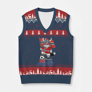 Ro Ro Norway V-Neck Knit Sweater Vest Norwegian Pride Cat Lover Norway Flag Gift TS12 Navy Red Print Your Wear