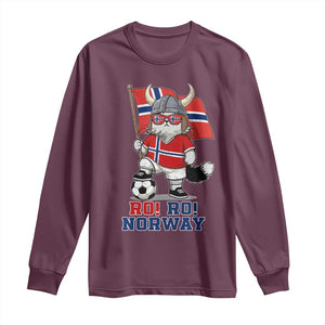 Ro Ro Norway Long Sleeve Shirt Norwegian Pride Cat Lover Norway Flag Gift TS12 Maroon Print Your Wear