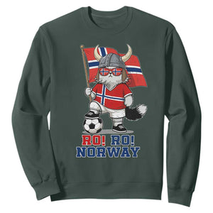 Ro Ro Norway Sweatshirt Norwegian Pride Cat Lover Norway Flag Gift TS12 Dark Forest Green Print Your Wear