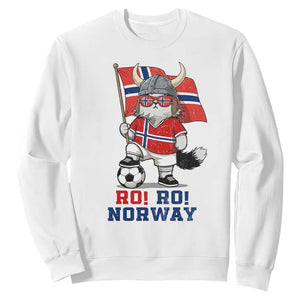Ro Ro Norway Sweatshirt Norwegian Pride Cat Lover Norway Flag Gift TS12 White Print Your Wear