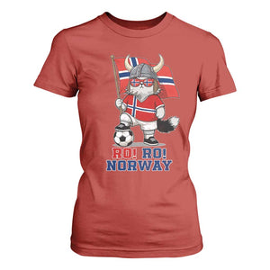 Ro Ro Norway T Shirt For Women Norwegian Pride Cat Lover Norway Flag Gift TS12 Red Print Your Wear