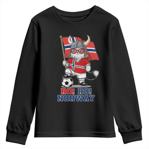 Ro Ro Norway Youth Sweatshirt Norwegian Pride Cat Lover Norway Flag Gift TS12 Black Print Your Wear