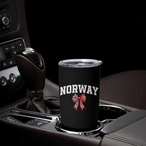 Norwegian Girl Coquette Bow Tumbler Cup Norway Flag Pride Gift TS12 Print Your Wear