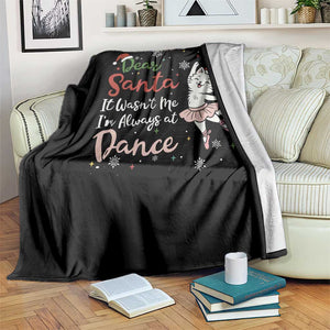 Funny Christmas Ballet Cat Lover Throw Blanket Dear Santa It Was Not Me TS12 Print Your Wear