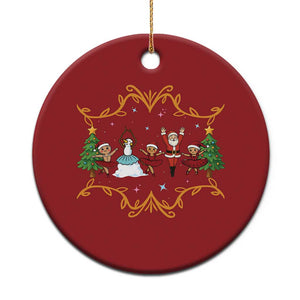 Ballet Lover Xmas Christmas Ornament Funny Gingerbread Santa Snowman Dance TS12 Print Your Wear