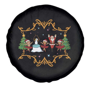 Ballet Lover Christmas Spare Tire Cover Funny Gingerbread Santa Snowman Dance TS12 Print Your Wear