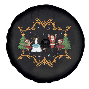 Ballet Lover Christmas Spare Tire Cover Funny Gingerbread Santa Snowman Dance TS12 Print Your Wear
