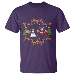Ballet Lover Christmas T Shirt Funny Gingerbread Santa Snowman Dance TS12 Purple Print Your Wear