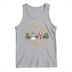 Ballet Lover Christmas Tank Top Funny Gingerbread Santa Snowman Dance TS12 Athletic Heather Print Your Wear