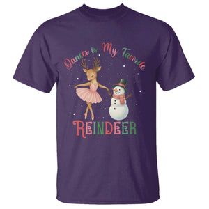 Christmas Ballet Reindeer T Shirt Dancer Is My Favorite Reindeer Gift TS12 Purple Print Your Wear