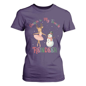 Christmas Ballet Reindeer T Shirt For Women Dancer Is My Favorite Reindeer Gift TS12 Purple Print Your Wear