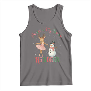 Christmas Ballet Reindeer Tank Top Dancer Is My Favorite Reindeer Gift TS12 Deep Heather Print Your Wear