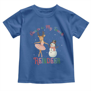 Christmas Ballet Reindeer Toddler T Shirt Dancer Is My Favorite Reindeer Gift TS12 Royal Blue Print Your Wear