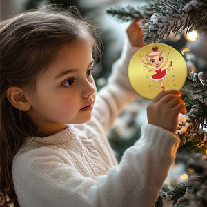 Funny Xmas Christmas Ornament Ballerina Cappuccino Brainrot Meme Gift TS12 Print Your Wear