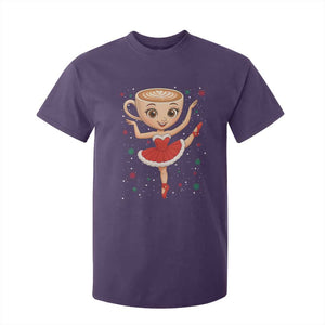 Funny Christmas T Shirt For Kid Ballerina Cappuccino Brainrot Meme Gift TS12 Purple Print Your Wear