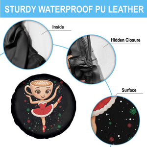 Funny Christmas Spare Tire Cover Ballerina Cappuccino Brainrot Meme Gift TS12 Print Your Wear