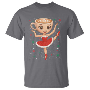 Funny Christmas T Shirt Ballerina Cappuccino Brainrot Meme Gift TS12 Charcoal Print Your Wear