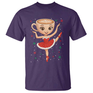Funny Christmas T Shirt Ballerina Cappuccino Brainrot Meme Gift TS12 Purple Print Your Wear