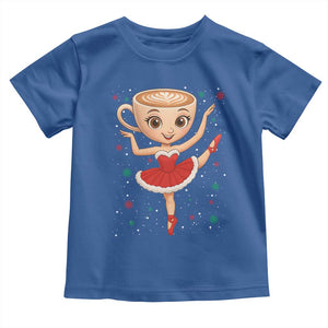Funny Christmas Toddler T Shirt Ballerina Cappuccino Brainrot Meme Gift TS12 Royal Blue Print Your Wear