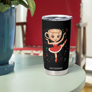 Funny Christmas Tumbler Cup Ballerina Cappuccino Brainrot Meme Gift TS12 Print Your Wear