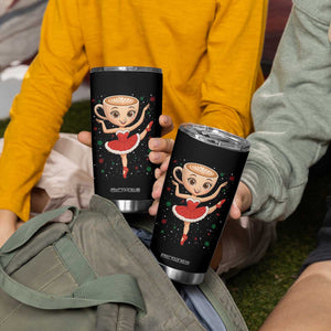 Funny Christmas Tumbler Cup Ballerina Cappuccino Brainrot Meme Gift TS12 Print Your Wear