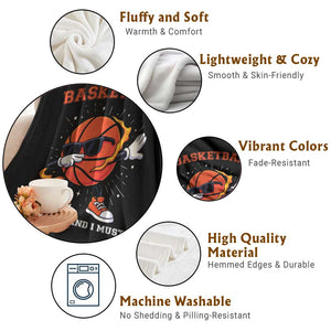 Funny Dabbing Basketball Is Calling And I Must Go Throw Blanket Gift For Player TS12 Print Your Wear