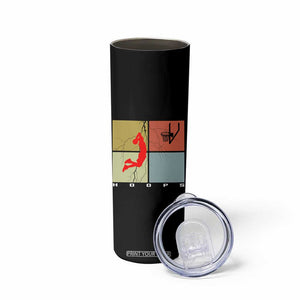 Hoops Life Skinny Tumbler Retro Basketball Dunk Silhouette TS12 Print Your Wear