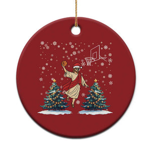 He Is Rizzin Christmas Ornament Funny Xmas Slam Dunk Basketball Gift TS12 Print Your Wear